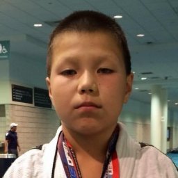 Diar Shakimov as a kid, at a judo tournament